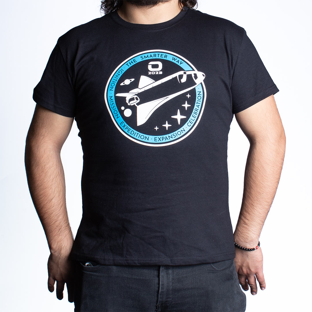 PLAYERA ODISSEY CABALLERO NEGRA