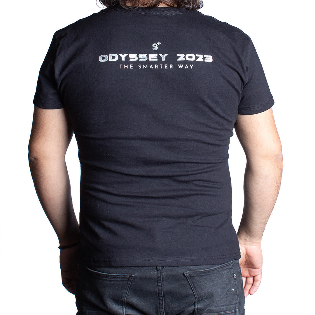 PLAYERA ODISSEY CABALLERO NEGRA