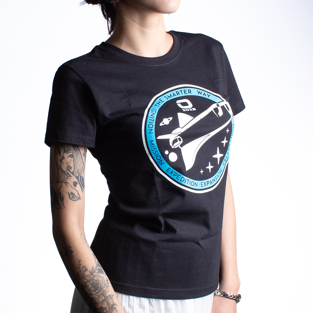 PLAYERA ODISSEY DAMA NEGRA