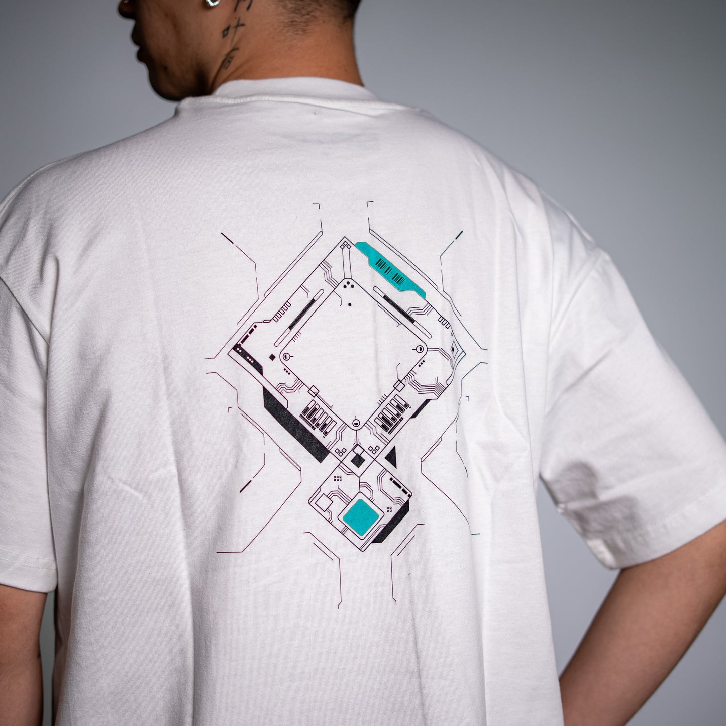 PLAYERA BTF Blanco/Azul