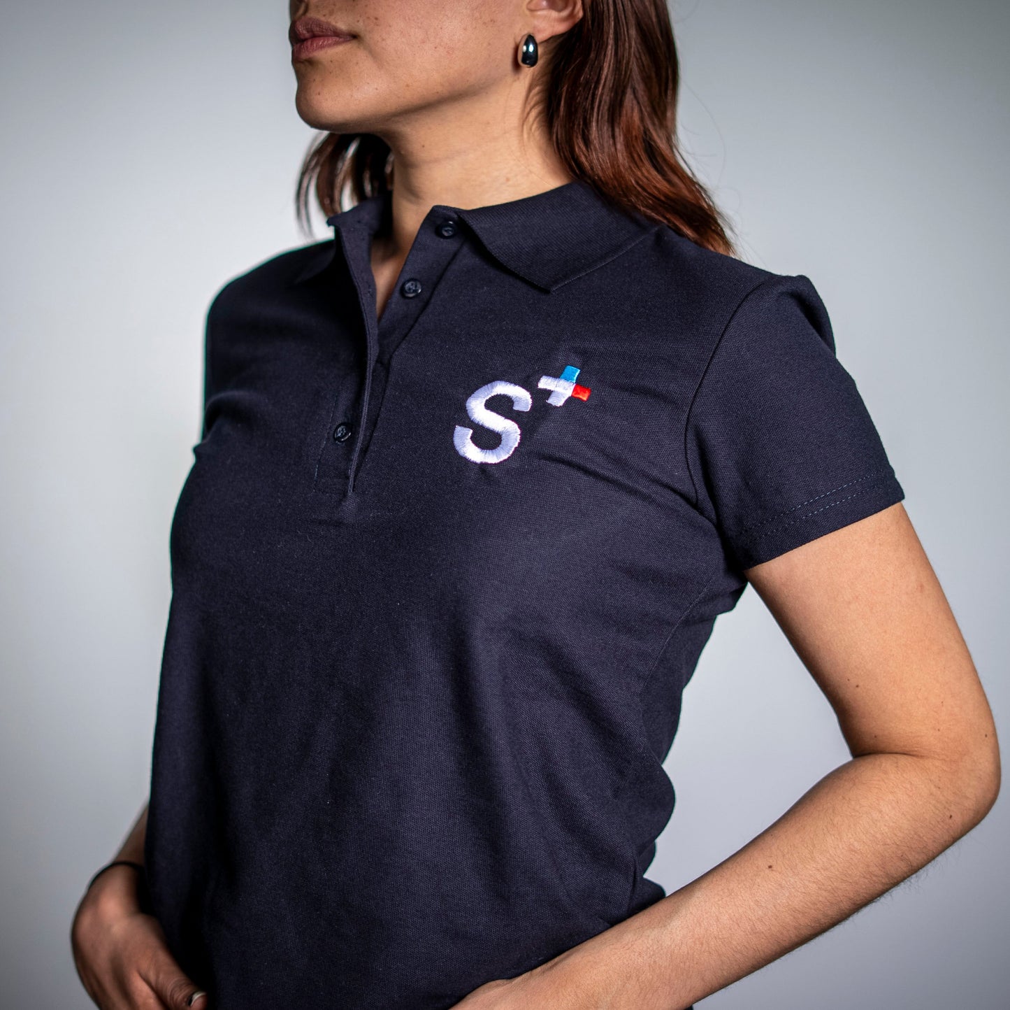 PLAYERA POLO S+  DAMA AZUL