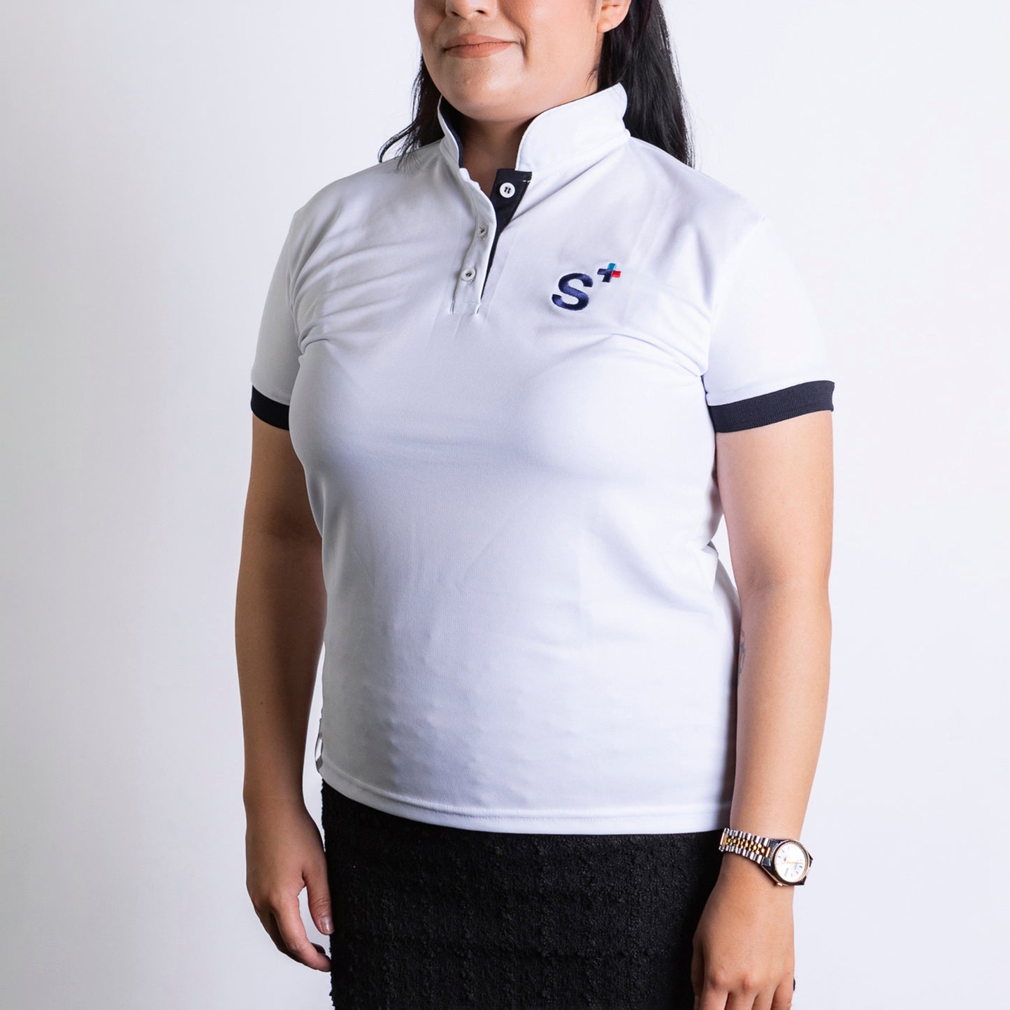 Polo S+ Clásico Dama Blanco
