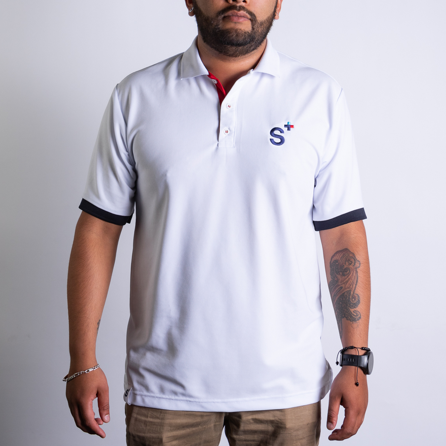 Polo S+ Clásico Caballero Blanco