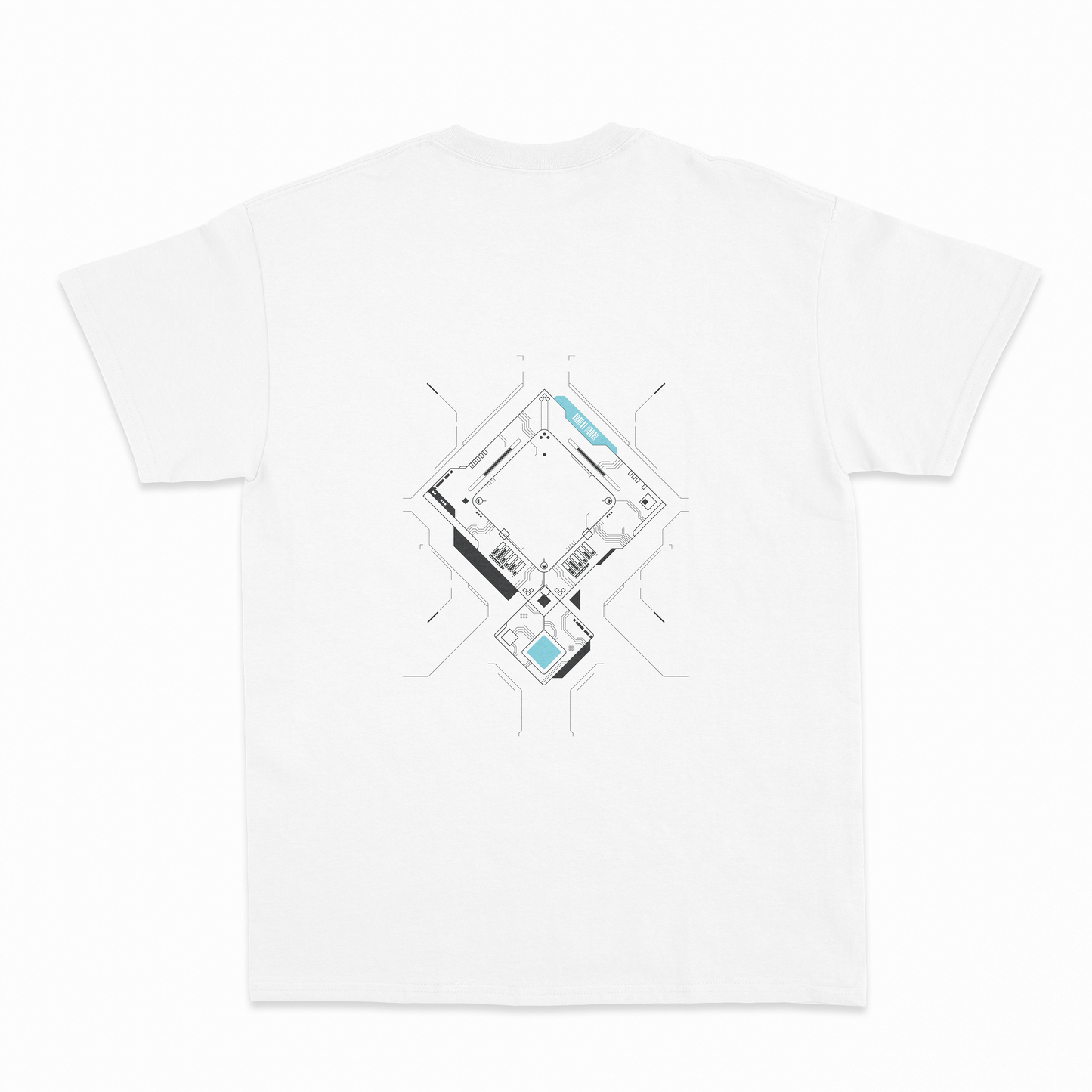 PLAYERA BTF Blanco/Azul