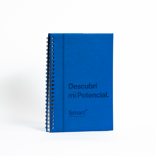 LIBRETA SMART ESPIRAL AZUL