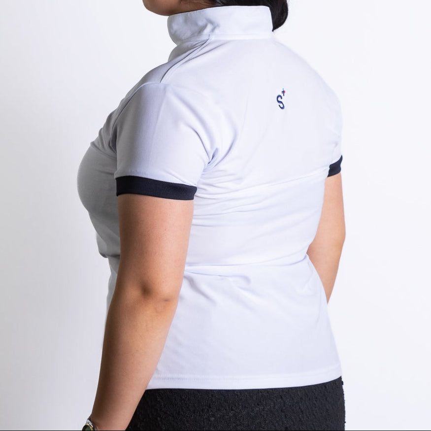 Polo S+ Clásico Dama Blanco