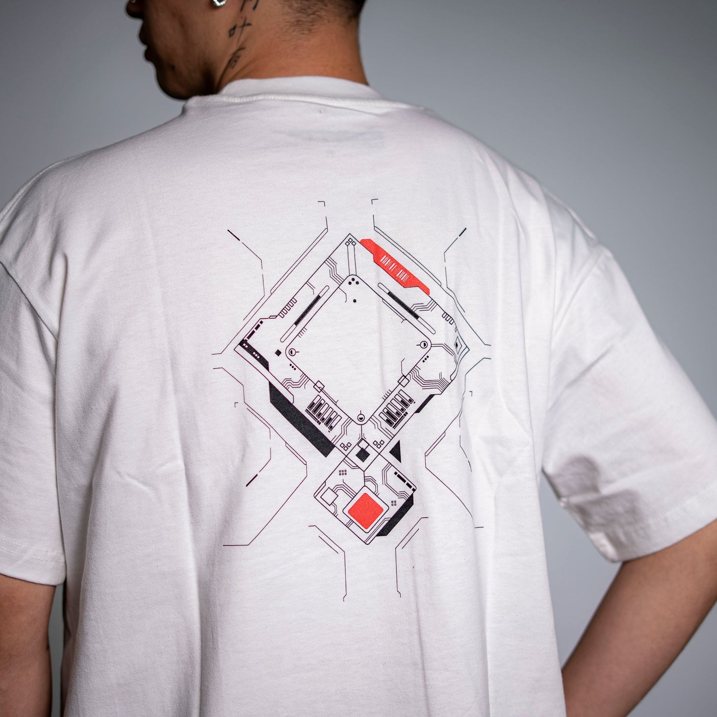 PLAYERA BTF Blanco/Rojo