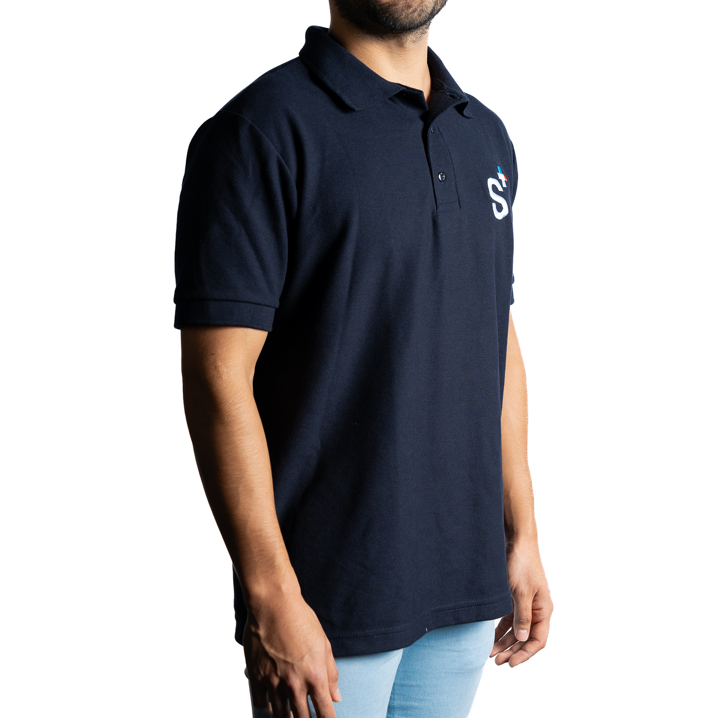 PLAYERA POLO S+  CABALLERO AZUL